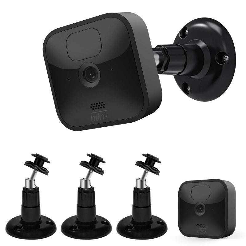 FATKITT Blink Outdoor Camera Mount, 360 Degree Adjustable Indoor/Outdoor Wall Mount Bracket for Blink Home Security System Black 3 Pack - Image 1